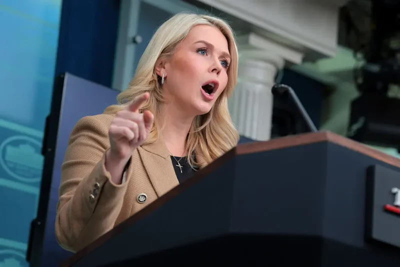 ‘Always Foaming at the Mouth’: Karoline Leavitt Returns with a Panic-Soaked Warning That Sounded Less Like a Briefing, and More Like a Confession