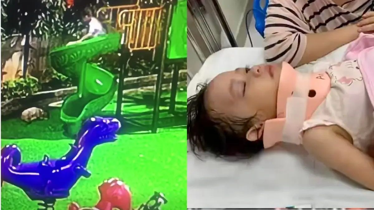‘Raised with No Standards’: Boy Shoves Girl Off Playground Structure and Sends Her Flying, Leaving Her Hospitalized as Dad Blames Parents