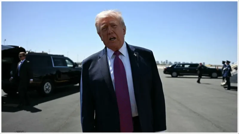 ‘STUPID’: Trump Stumbles Up to Reporters — Then Before Anyone Could Ask Another Question, He Veers Off on a Weird Tangent and Forces Them to Look Away