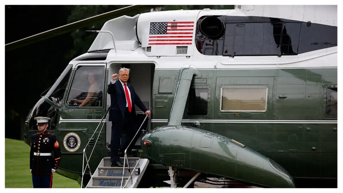 ‘OMG’: Trump Had to See It for Himself, Flies Over His Reflecting Pool Masterpiece as Photos of Something Dead In the Water Go Viral