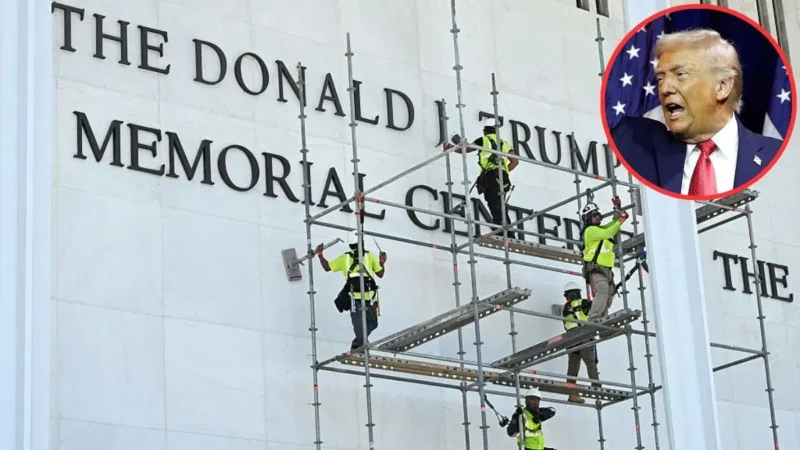 ‘He’s Fuming’: Trump’s Last-Ditch Effort to Keep His Name on the Kennedy Center Fails as Workers Rip It Down — Then Fans Spot Another Humiliating Blow