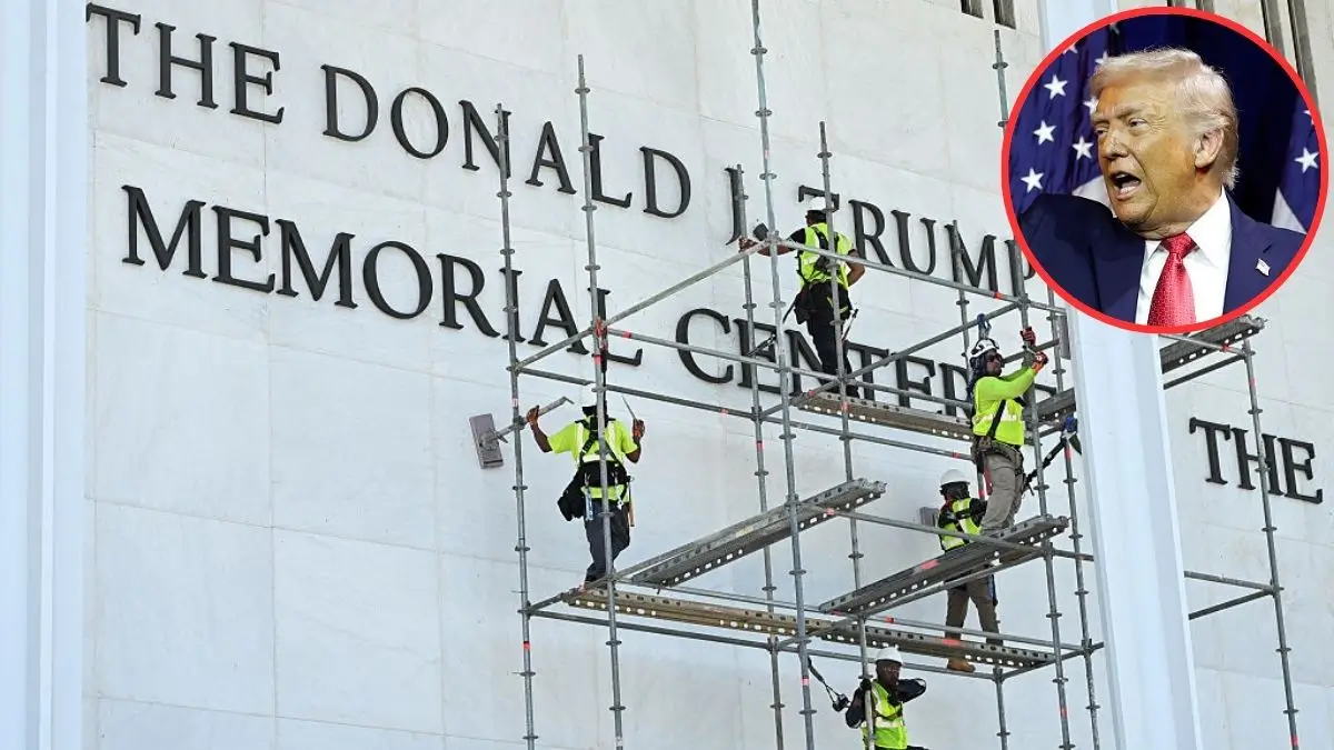 ‘He’s Fuming’: Trump’s Last-Ditch Effort to Keep His Name on the Kennedy Center Fails as Workers Rip It Down — Then Fans Spot Another Humiliating Blow