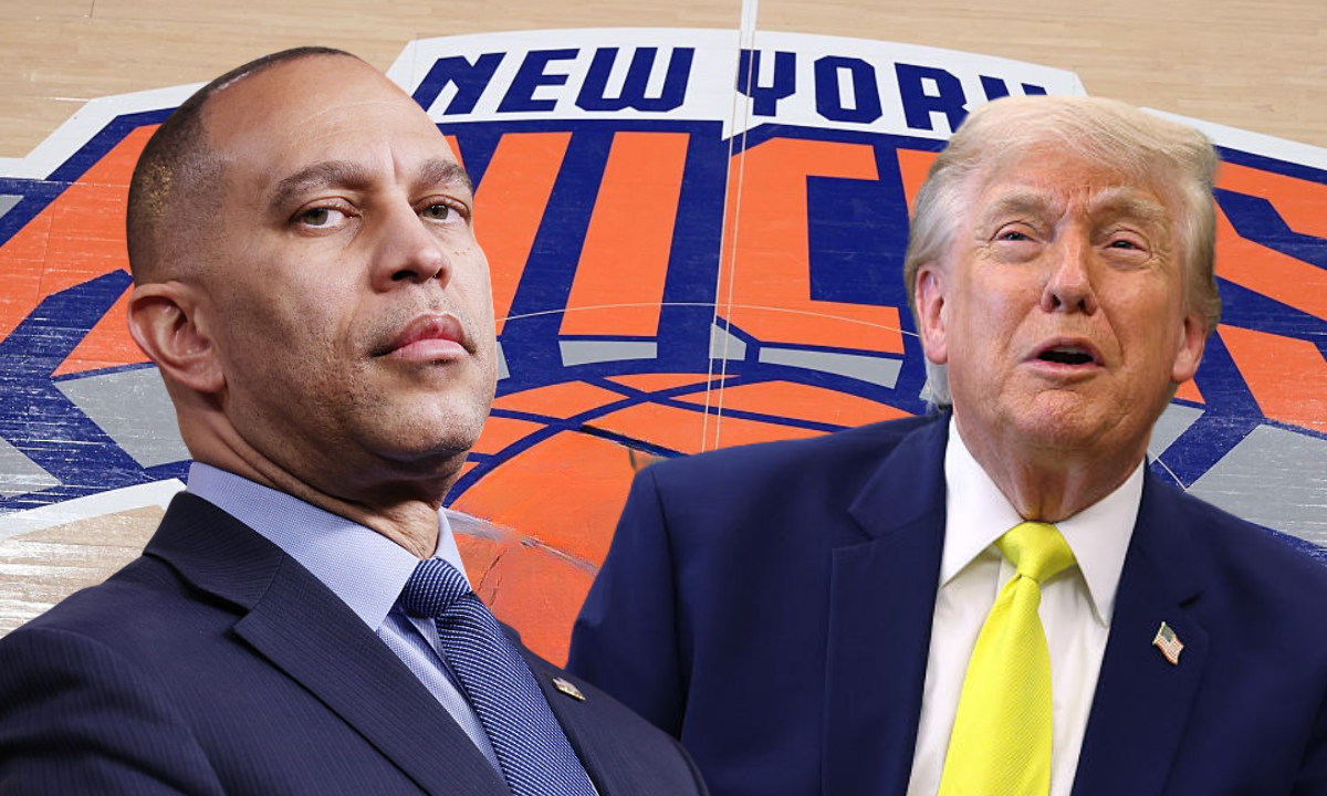 ‘Ruin a good thing’: Hakeem Jeffries slams Trump attending Knicks NBA finals game