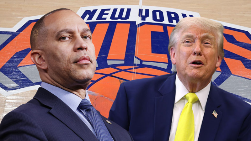 ‘Ruin a good thing’: Hakeem Jeffries slams Trump attending Knicks NBA finals game