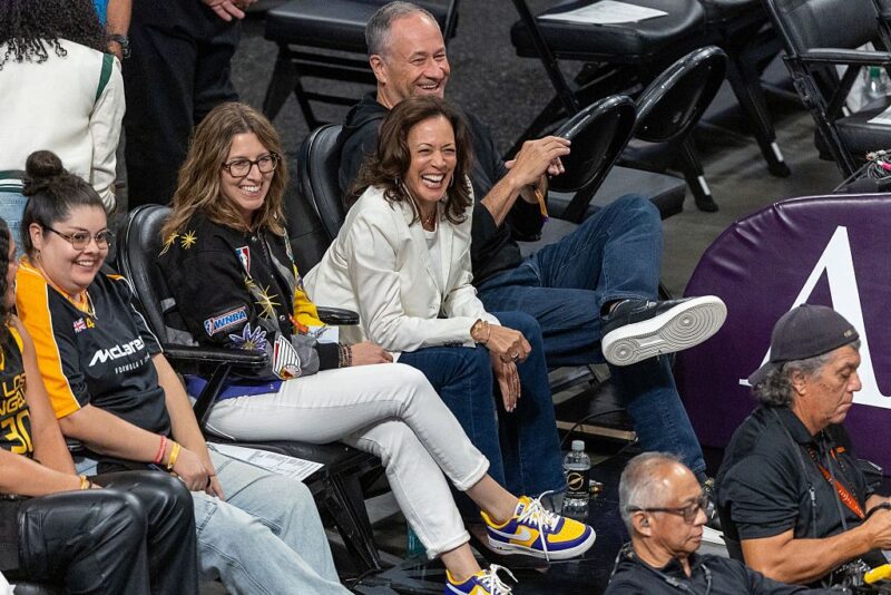 Kamala Harris Responds To LA Sparks DJ Jay Shalé After Viral Music Moment