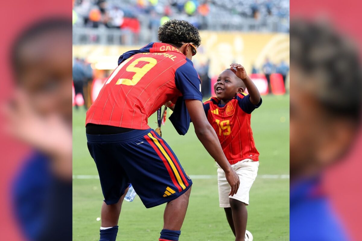 Lamine Yamal’s 3-year-old brother stole the spotlight after Spain’s World Cup victory