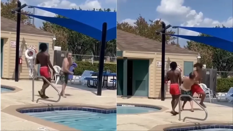 ‘All It Takes is One Punch’: White Man Tries to Fight Black Teens at Pool—Quickly Learns Why You Should Keep Your Hands to Yourself