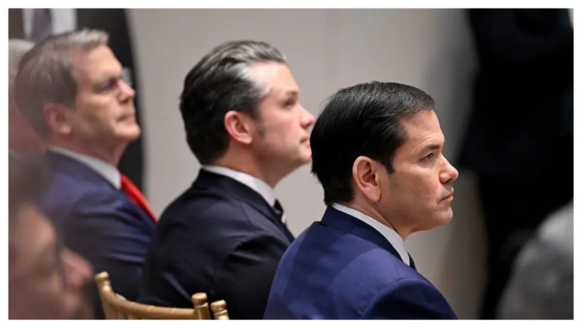 ‘This Is Insane!’: Foreign Leader Gets in Rubio and Hegseth’s Faces in a Crowded Room — Rubio Spots the Camera Mid-Exchange and His Next Move Sends the Internet Into a Frenzy