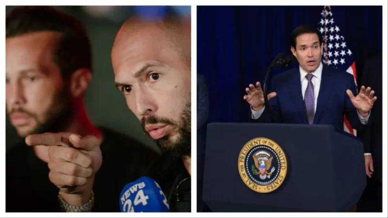 ‘Who? Mentioned Me by Name?!’: Tate Brothers Suddenly Pull Marco Rubio Into Their Exploding Legal Drama — Then One Reporter Forces Him to Deal with It Live