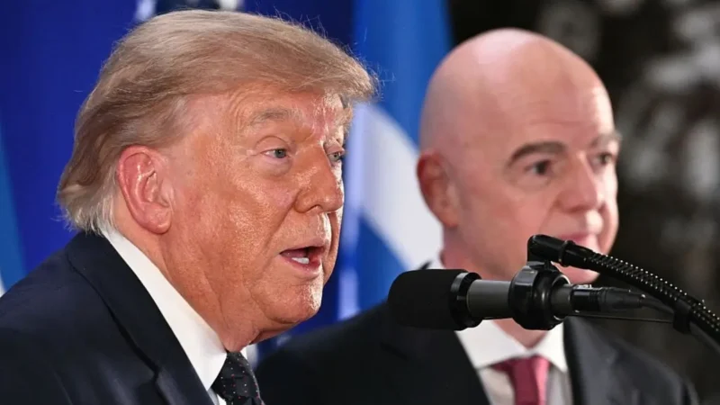 ‘Yikes’: Trump’s Big FIFA Speech Gets Hijacked When Cameras Catch His 34-Year-Old Aide and Her New Look That Has Future ‘Wife’ Written All Over It