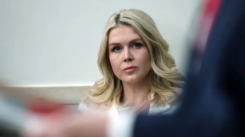 ‘Are You Kidding Me?’: Karoline Leavitt’s Marine One Look Sparks a Frenzy as Critics Can’t Get Past Her New Face and Look