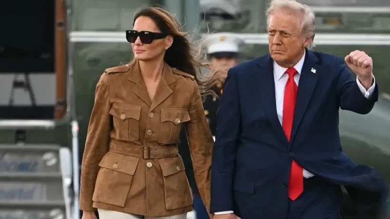 ‘Where’s Melania?’: Trump Returns to the White House Solo After Upsetting Defeat as His Lonely Walk Down the Plane Stairs Has Many Saying He Needed a Hand