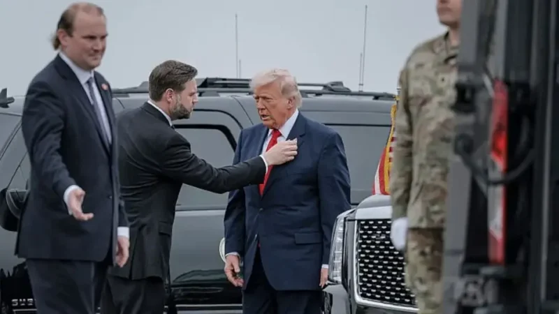 ‘He Looks Pissed’: Trump’s Dignified Transfer Appearance Has Fans Looking Past Him — and Straight at the Aide Blamed for Leaving One Familiar Item Behind