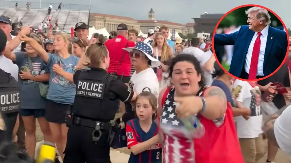 ‘They Look Scared’: Trump’s Fourth of July Celebration Erupts Into Chaos as Secret Service Rushes the Crowd—and MAGA Supporters Scramble for Cover