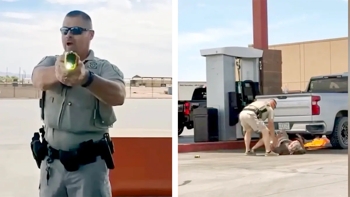 ‘It’s On Fire!’: Federal Officer Tracks Man 20 Minutes Over an Alleged Misdemeanor, Finds Him Pumping Gas — Fires His Taser Anyway and Instantly Panics