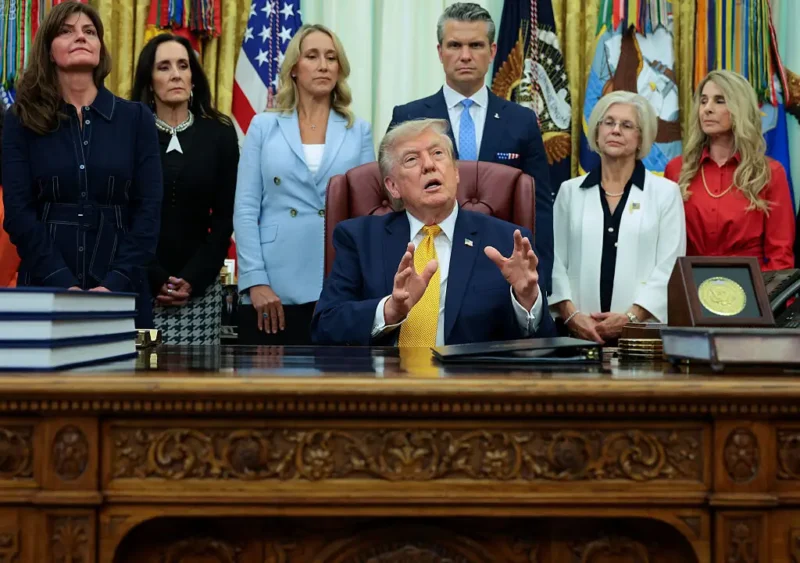 ‘I Should Be Entitled to It!’: Trump Blurts Wild Declaration on Live TV — But the Woman Behind Him Steals the Show with One Awkward Reaction