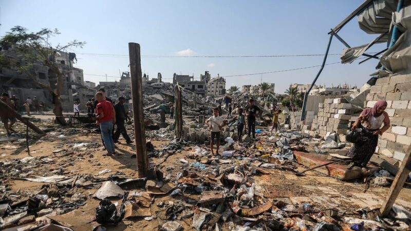 Despite Trump’s announcement of Gaza peace plan, Israel’s increased airstrikes leave dozens dead as region mourns