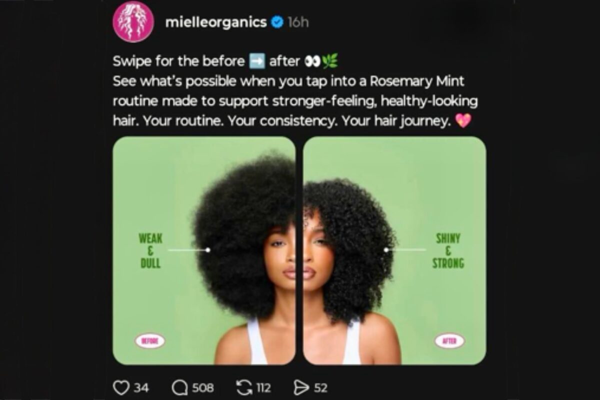 Mielle Organics accused of promoting texturism after ‘weak & dull’ natural hair ad sparks backlash