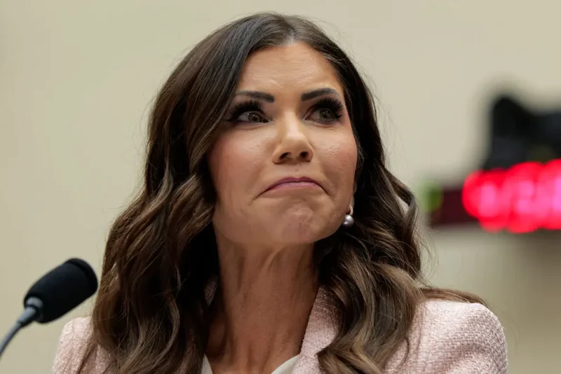 ‘Make it Make Sense’: Kristi Noem’s Statue Unveiled Amid New Scandal — But Fans Are Outraged After Zeroing In on the Horse’s Name