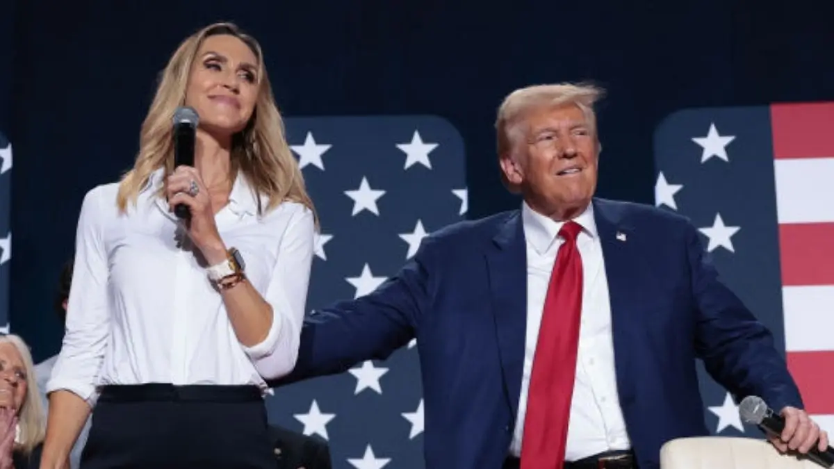 ‘Why Would Lara Post This?’: Trump Bends Over to Sign Mystery Gift — and Fans Spot One Detail They Can’t Unsee