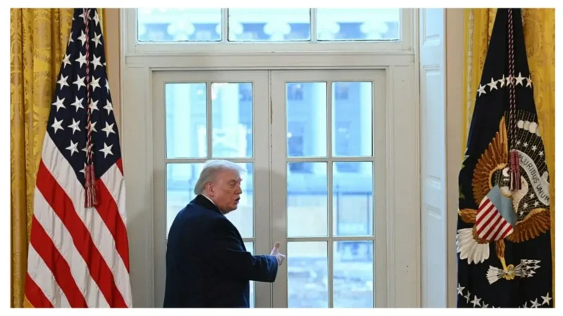 ‘What the Hell ?’: Trump’s Awkward Slap of Teen Boy’s Thigh Quickly Overshadows His Attack on ‘Disloyal’ Critics of His Massive Ballroom