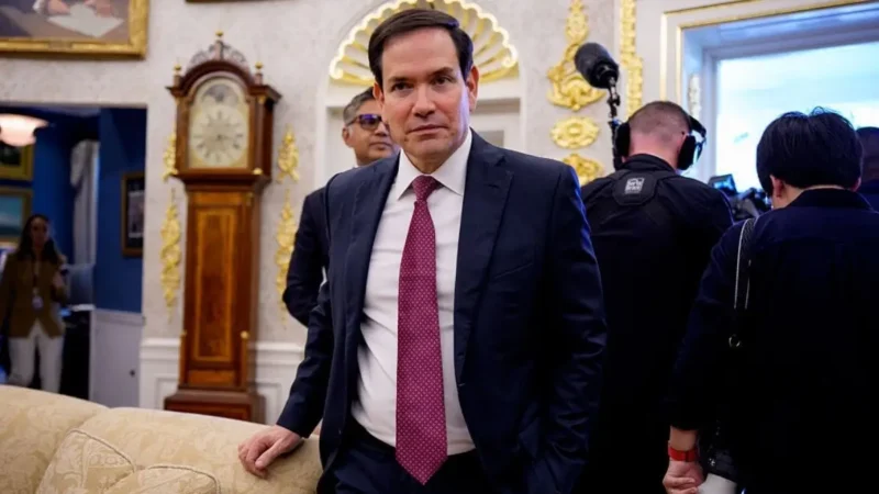 ‘Cowardly Bastard’: Marco Rubio Flashes a Fake Smile, Bolts When Reporter Asks About Trump’s Decoy Jet, Then Stephen Miller Pulls the Same Stunt