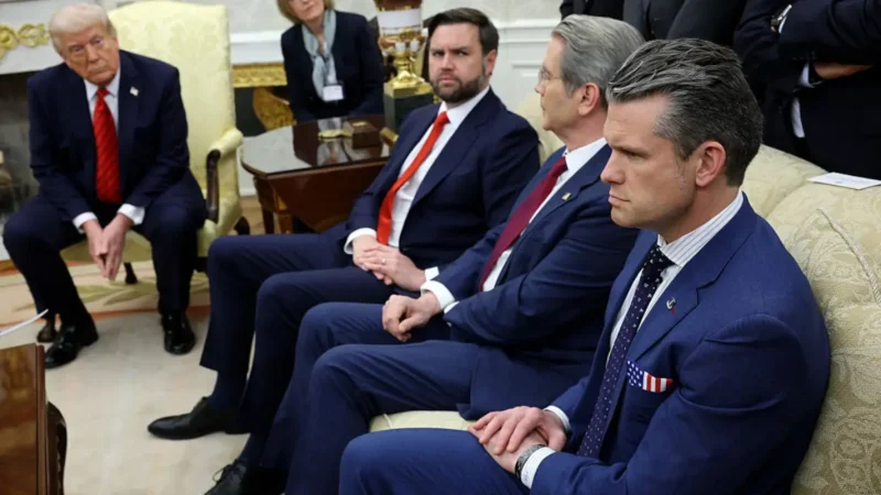 ‘Wipe His Chin’: Trump Looks ‘Out Like a Light’ During Cabinet Meeting, Then Struggles to Sit Through Bessent and Hegseth’s Remarks as Viewers Zoom In on Brutal Close-Up
