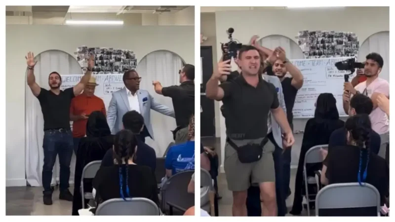 ‘Sis Was Not Holding Back’: Video Surfaces of Trump Supporter Trying to Hijack Abdul El-Sayed Event — He Pushes One Woman So Far She Gets Right In His Face