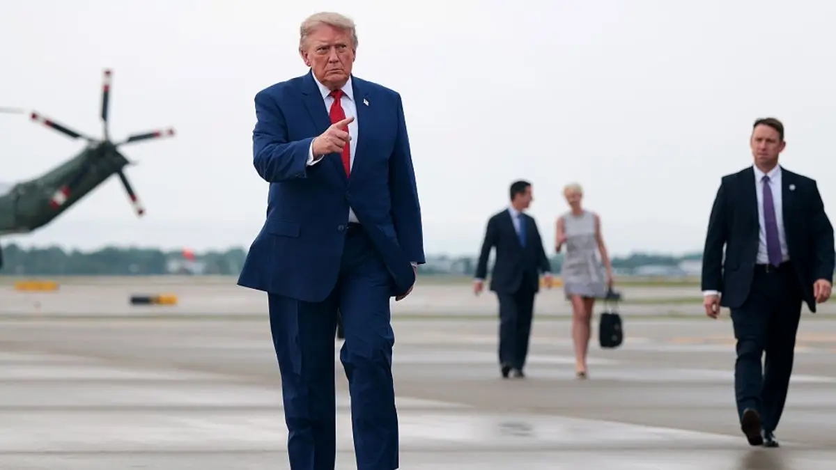 ‘Good Lord’: Trump’s Strange Bulge Has the Internet Zooming In on One Enlarged Area — as Health Questions Mount Amid White House Silence