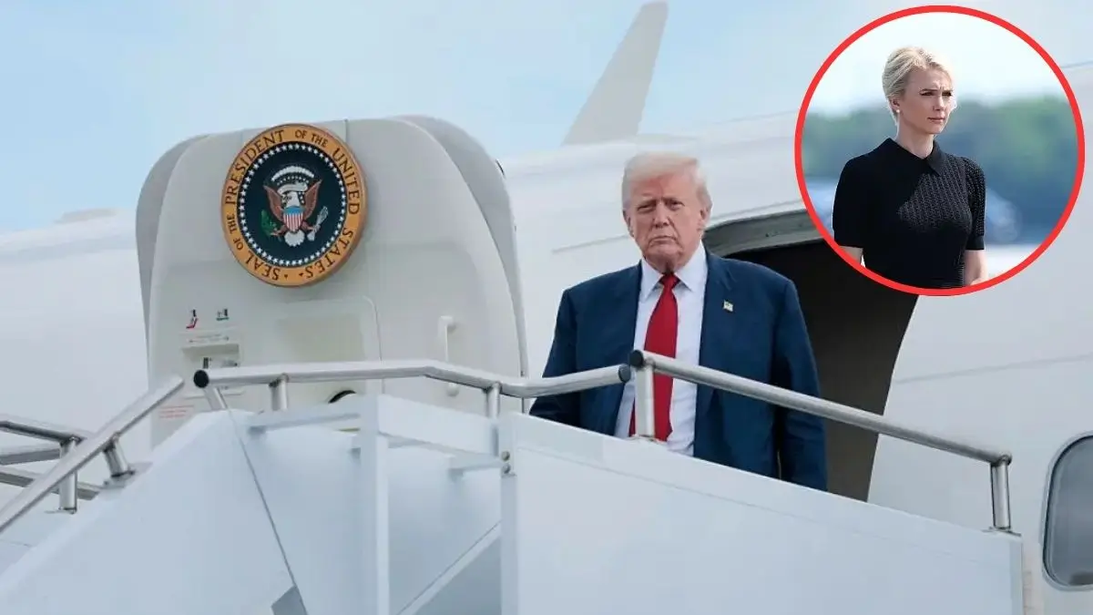 ‘Is She Hiding?’: Natalie Harp Tried to Sneak Off Trump’s Helicopter Without Being Seen, But Cameras Caught Her Quick Dash Across the Tarmac