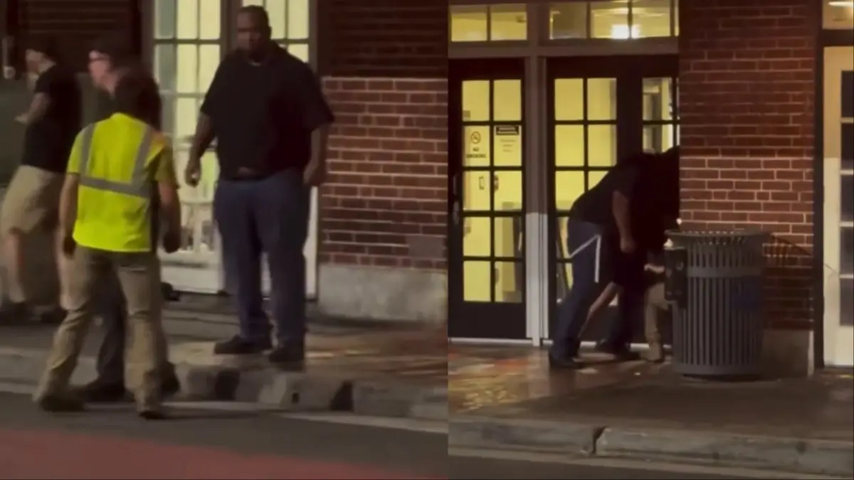 ‘Who the F–k You Calling a N—er!’: White Man Starts Fight with Black Security Guard Twice His Size, and Quickly Learns He Messed with the Wrong One