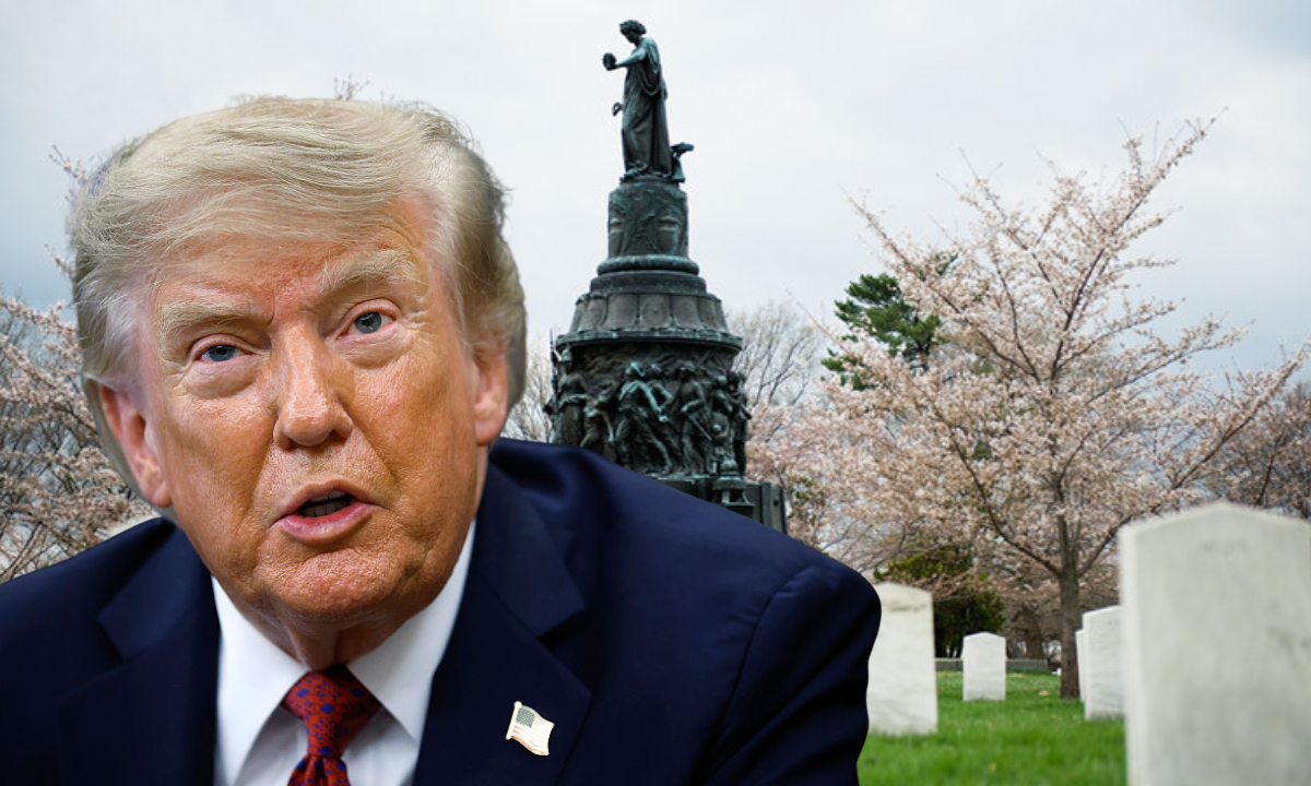 ‘Tidal wave of white supremacy’: Trump blasted over removal of slavery criticism at military cemetery