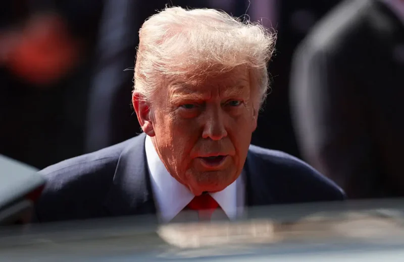 ‘My God’: Trump Barely Recognizable as He Debuts Startling New Look Days After Wig Denial — Then Close-Up Pics Drop and Fans Zoom In On His Pants